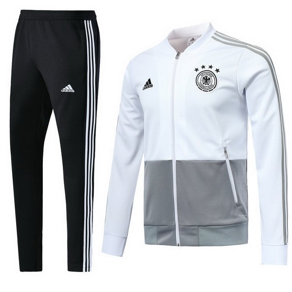 Survetement Football Allemagne 2018 Blanc Gris